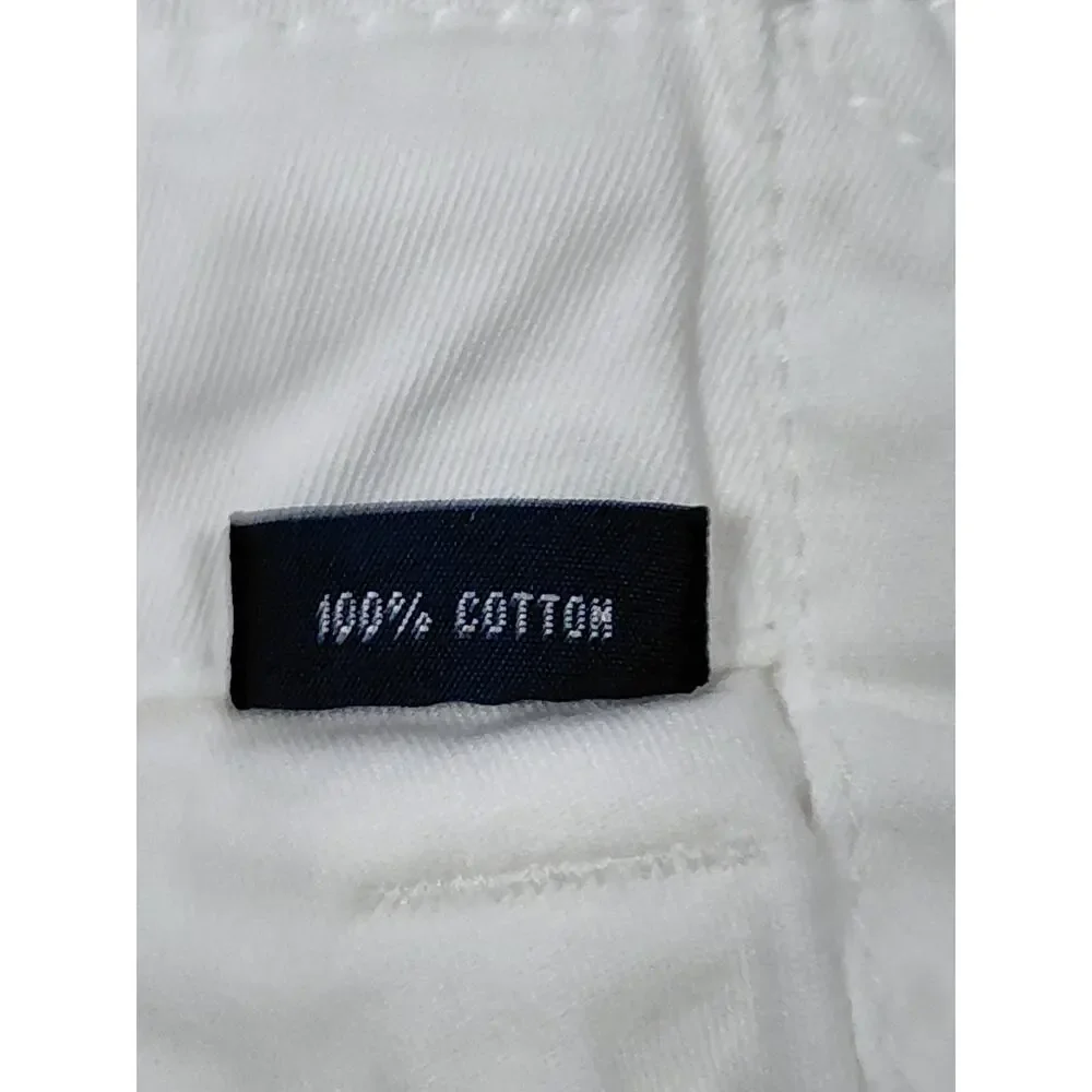 Polo by Ralph Lauren 100% Cotton Pants White Solid Woven Men Size 36 /30